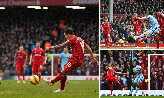 Coutinho Penentu Kemenangan Liverpool atas City 2-1